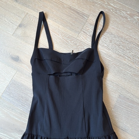 Zara Black Cut Out Bubble Skirt Dress - Picture 3 of 7